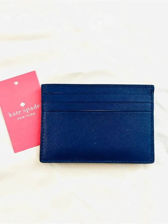 kate spade blue saffiano card holder NWT - Picture 5 of 5